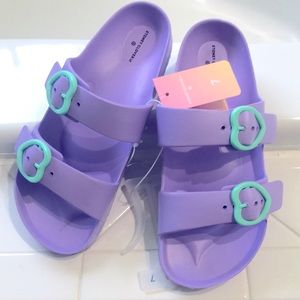 Stoney Clover Lane X Target Purple Slide Sandals